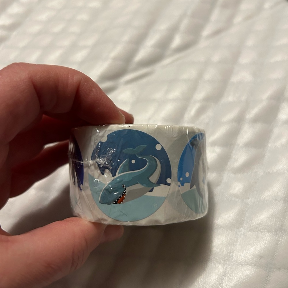 Cartoon shark stickers